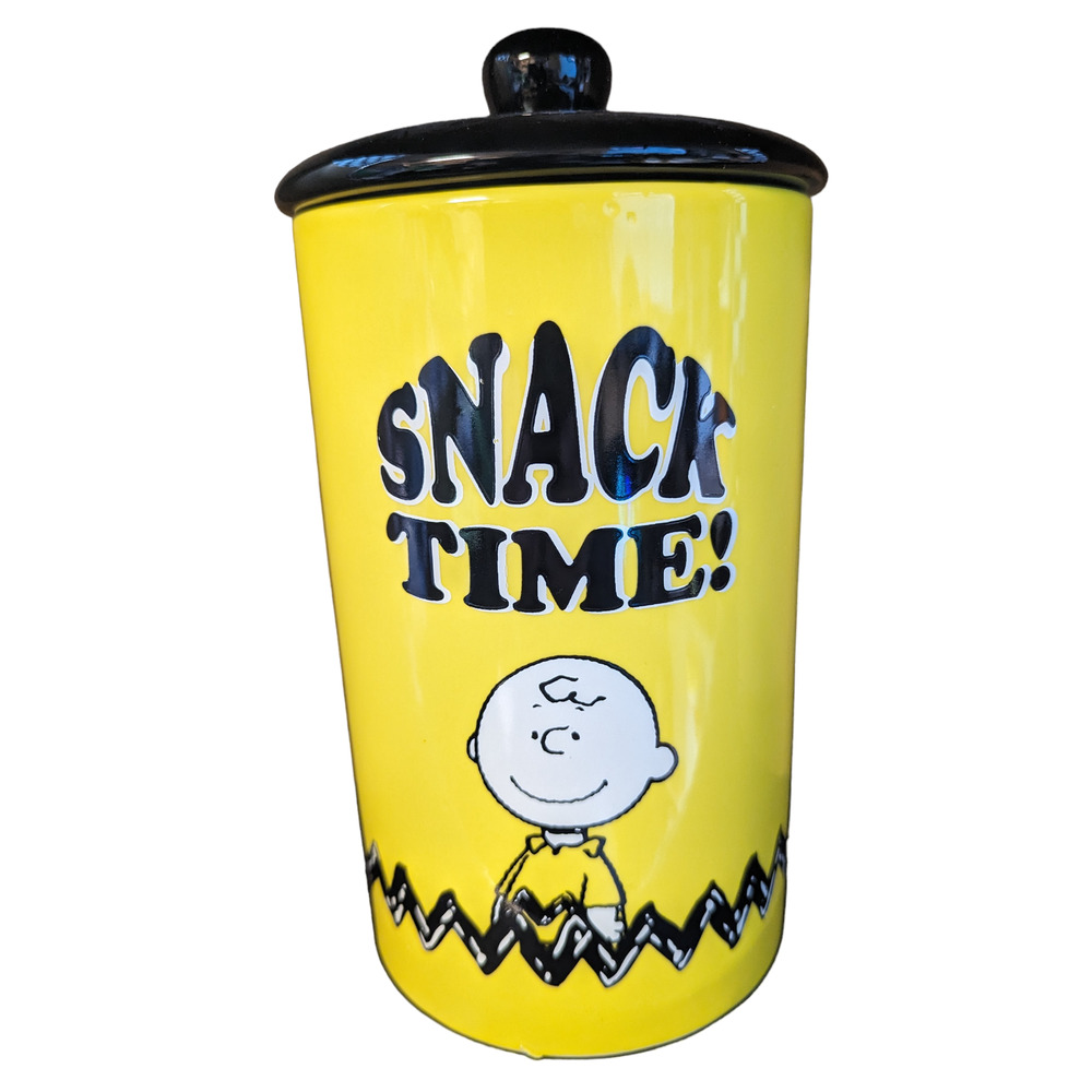 Charlie Brown Snack Time Ceramic Treat Jar